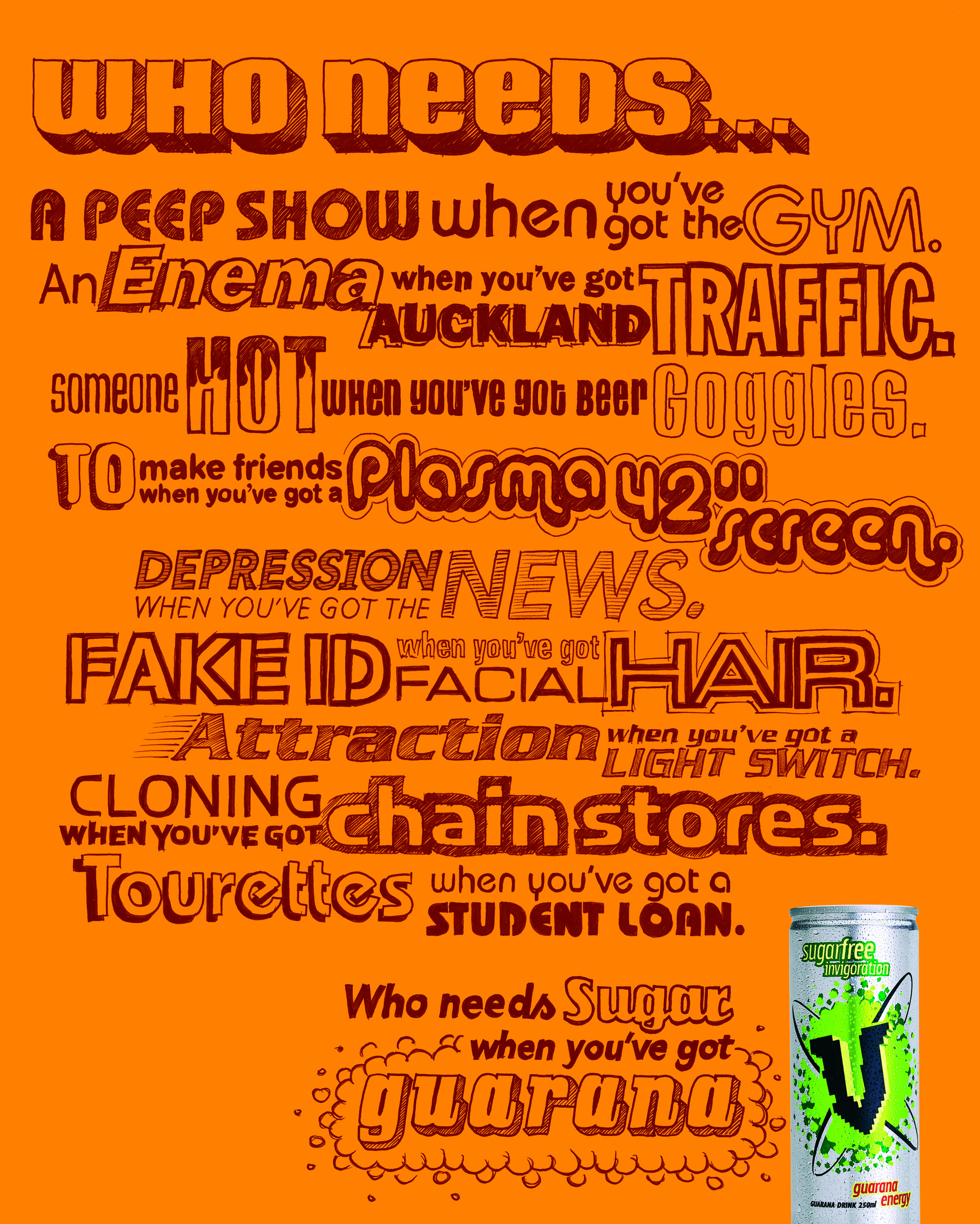 V Sugarfree Peep Show CARGO